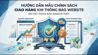 Hướng dẫn mẫu Chính sách giao hàng khi thông báo website