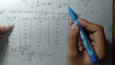 Class11 NCERT CH-15 , EX-15. 2 (Standard deviation & Variance of discrete frequency distribution)