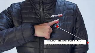 Womens Heated Puffer Jacket - Zarkie