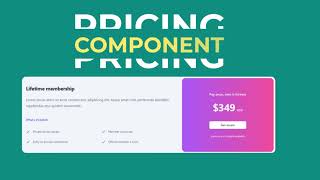 Tailwind component pricing card