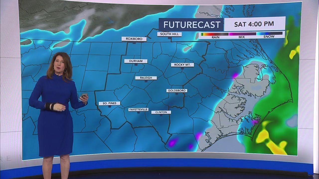 12 p.m. update: Snow moves in the most on Saturday, Jan. 31 - YouTube