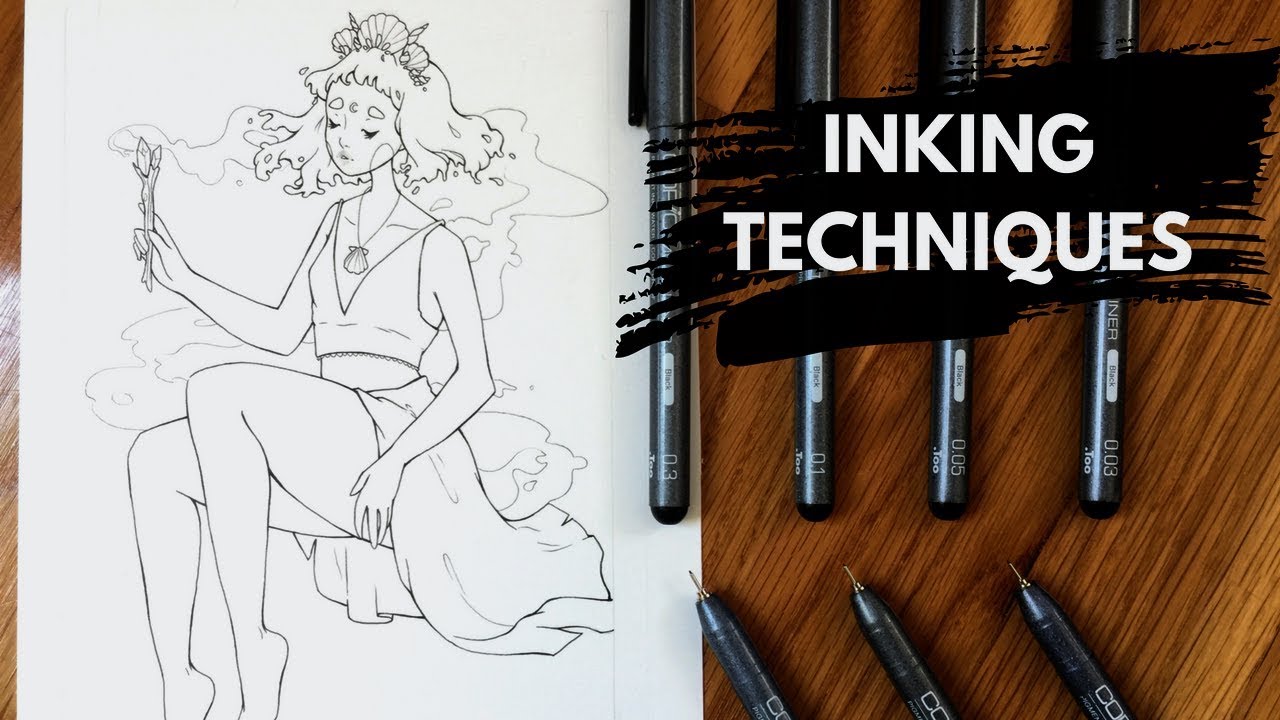 Lineart Tutorial  How to Draw Smooth Lines with Fineliners and Pens 
