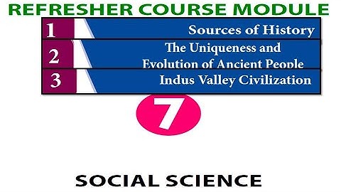Refresher course module | 7th social | unit1,2,3 | with answer key | ENGLISH MEDIUM