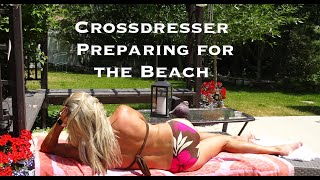 Crossdresser Ready for the Beach