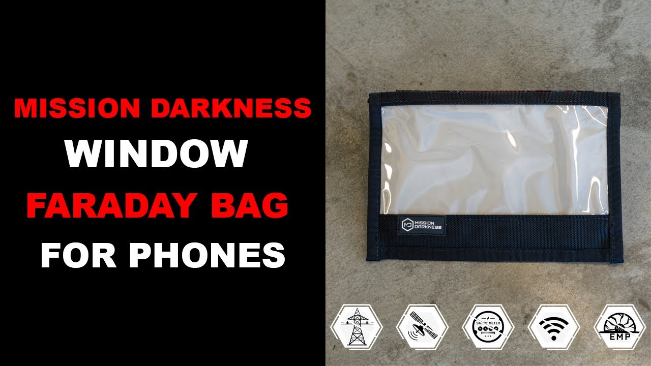 Bolsa Faraday sin ventana de Mission Darkness para teléfonos