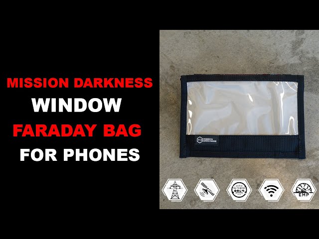 Mission Darkness Non-Window Faraday Bag for Laptops // Device Shielding for  Law Enforcement & Military, Executive Privacy, Travel & Data Security