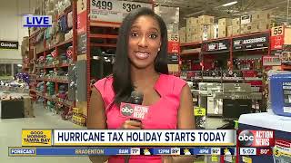 Florida hurricane tax holiday starts Friday