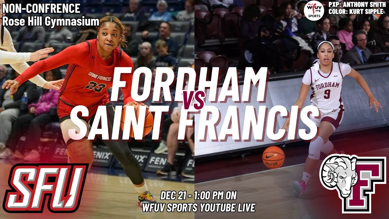 Fordham Women's Basketball vs. Saint Francis Live Stream | WFUV Sports