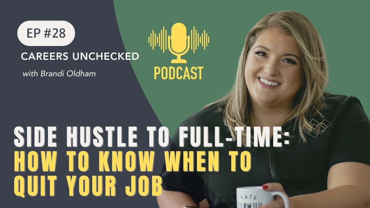 Side Hustle to Full-Time: How to Know When to Quit Your Job - YouTube