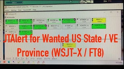 JTAlert for Wanted US State / VE Province (WSJT-X/FT8)