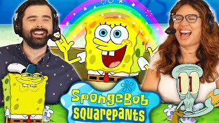 We Watched SPONGEBOB SEASON 3 EPISODE 3 AND 4 For the FIRST TIME!! JUST ONE BITE & IDIOT BOX