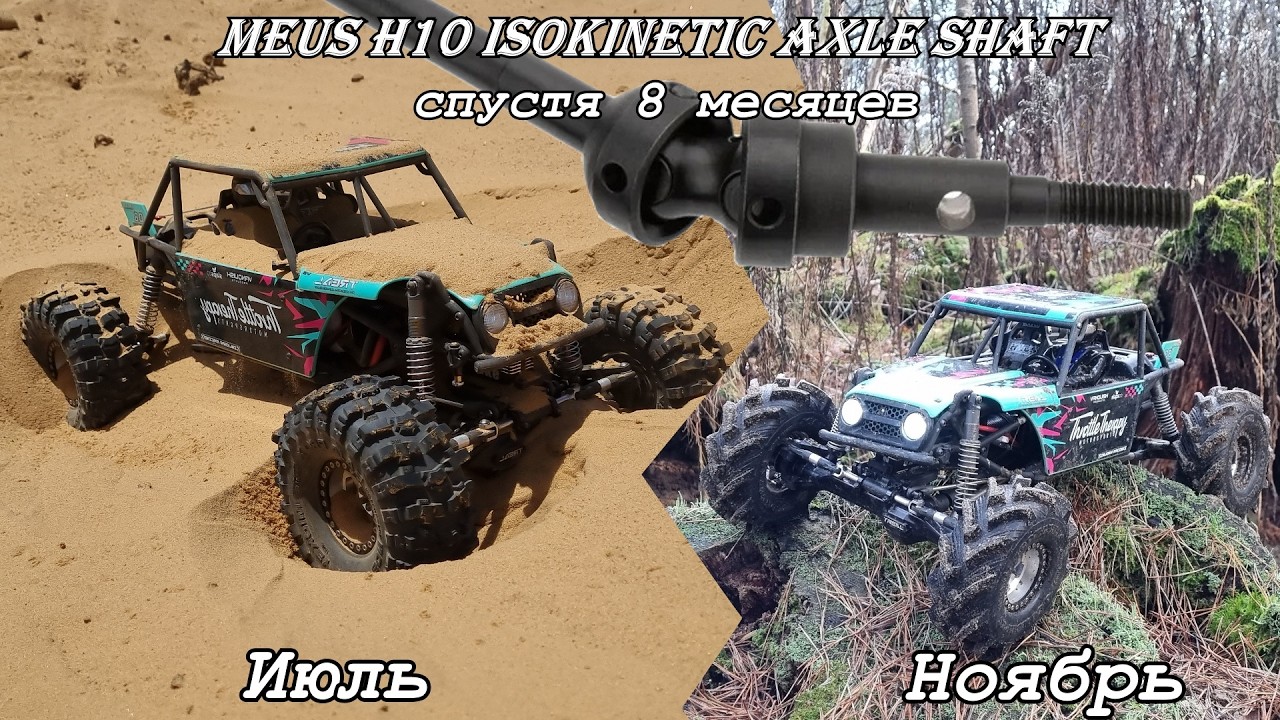 Большой тест полуосей Meus isokinetic для Vanquish H10 Optic