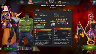 AW Season 66. Count Nefaria vs Nico Minoru on Node 45 HS Coldsnap / Bleed / Conflictor #mcoc