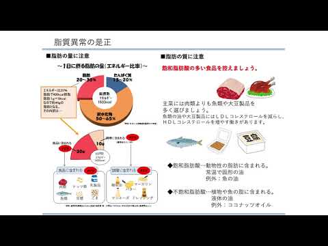 生活習慣病の予防と健康づくり　～不適切な食生活の改善～