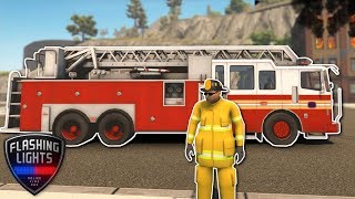 FIREFIGHTER Fire Rescue! - Flashing Lights Gameplay - Emergency Services Simulator Game! screenshot 5