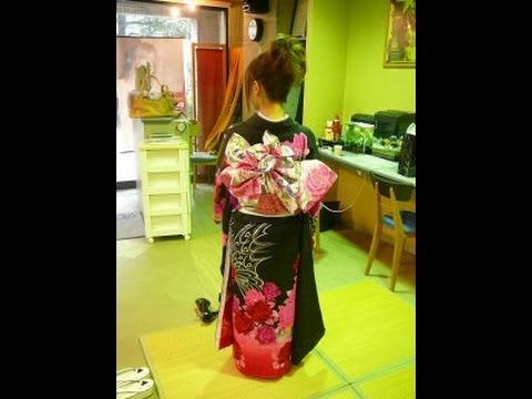 着付け 成人式 帯 福岡 平尾の美容室ヘアーメイクdiva Youtube