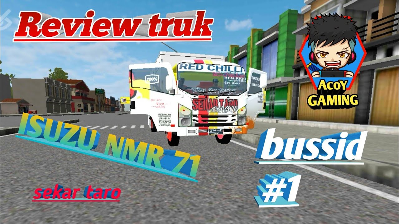 Review truk SEKAR TARO  ISUZU NMR 71 Bussid 1 YouTube