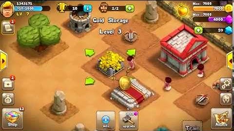Clash Of Spartan Upgrading Level 3 Gold Mine!