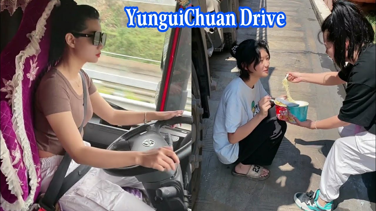 Chuyến hành trình cùng con gái yêu. Nữ tài xế xe đầu... - youtube