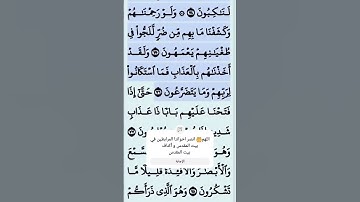 #تلاوة #سورة_المؤمنون #الآية 73-77 #قرآن