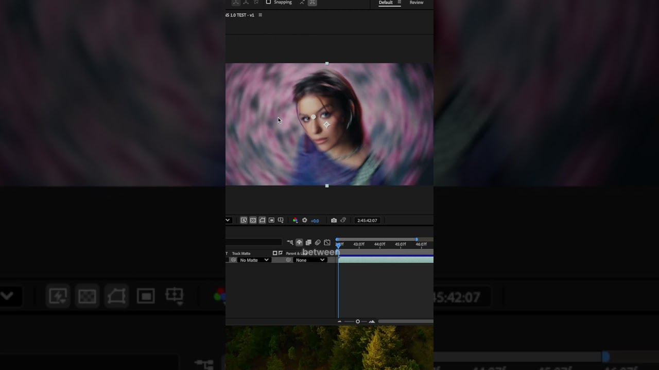 Простой эффект радиального завихрения линз в After Effects (без плагинов!)