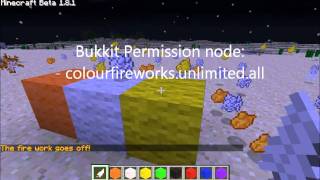 Minecraft Bukkit Plugin Colour Fire Works v1.10
