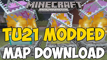 Minecraft Xbox 360/One: TU21 MODDED MAP Download! (Command Blocks, Stained Glass + MORE)
