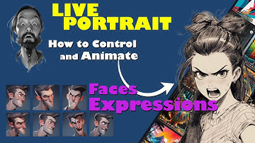 How to control and animate face expressions in ComfyUI | How to install and use Live portrait !