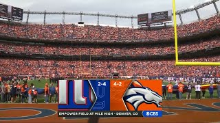 NFL on CBS: Giants vs Broncos | week 7 (2025) opening 