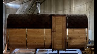 видео: Баня - бочка. Обзор комплектации. картинка: Баня - бочка. Обзор комплектации.