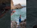 Model swept away by wave #shorts