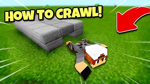 MCPE How To Crawl in Minecraft Pe | Minecraft Pocket Edition