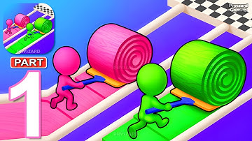 Spiral Race - Gameplay Walkthrough Part 1 Stickman Spiral Race Clash Stack io (iOS, Android)