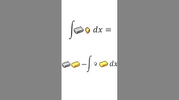 Integration by parts 😮. #maths #minecraft #calculus #apcalculus #ibdp