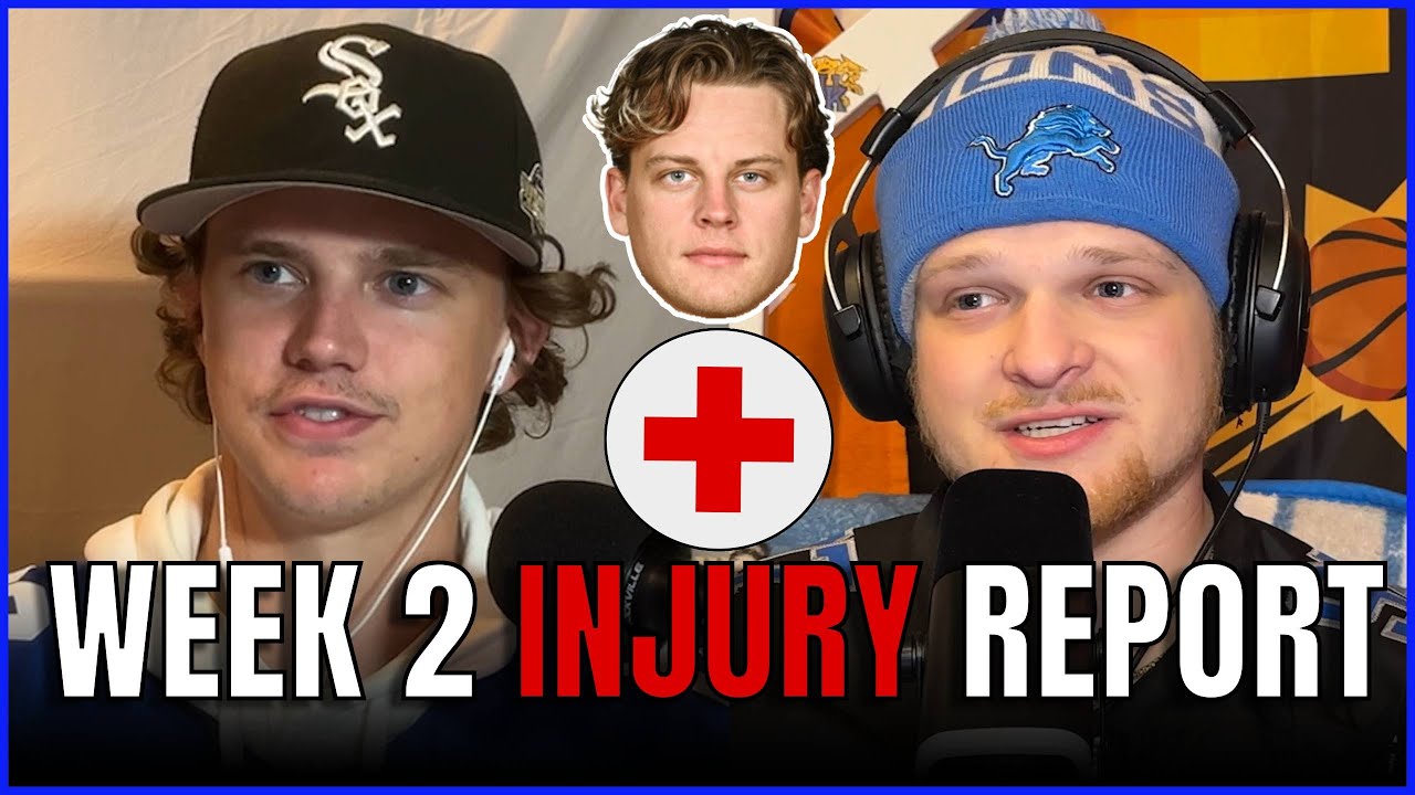 NFL Week 2 Injury Report | Burrow Could Miss Season, Packers WRs Banged Up, Justin Fields Concussion