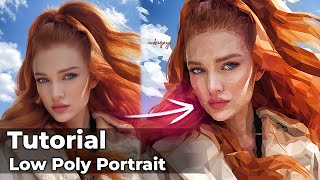 Портрет В Стиле Low Poly Полный Урок Low Poly Portrait Tutorial