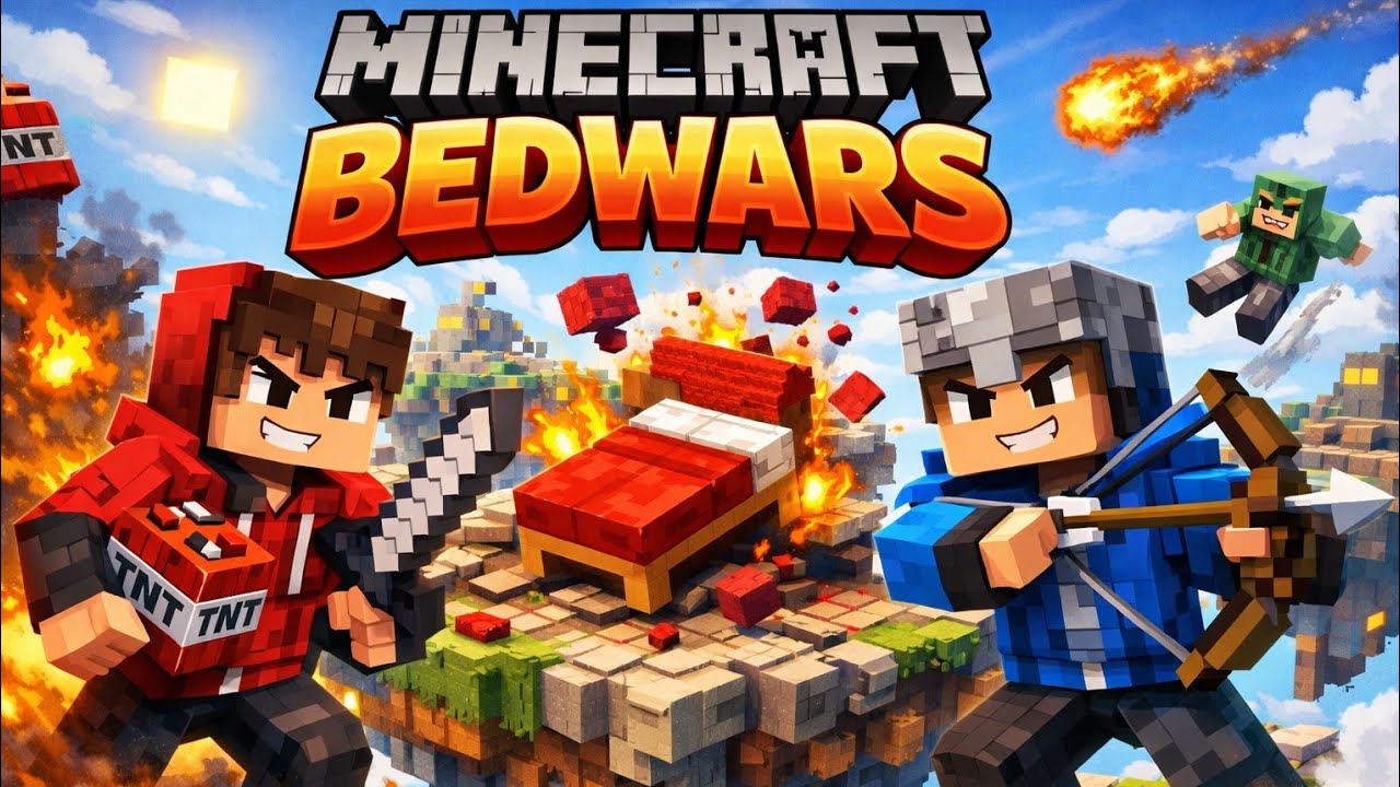 Minecraft ta Bedwars NOOB 😴 Seviye