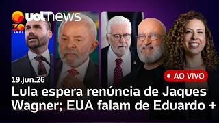 Lula espera renúncia de Jaques Wagner; EUA veem 'perseguição política' contra Eduardo Bolsonaro e + screenshot 1