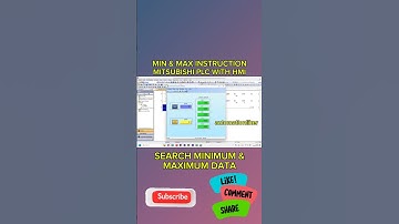 Search Minimum and Maximum Data (MIN & MAX) Mitsubishi PLC HMI Simulation #shorts #mitsubishi #plc