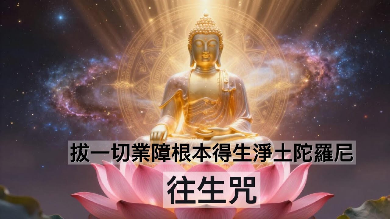 《往生咒》極樂淨土的呼喚 ｜ 每日一遍，消業障、增福慧 (432Hz 治癒頻率)｜Buddhist Healing Chanting for Peace & Purification