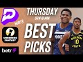 NBA Thursday Warriors Timberwolves Best Player Prop Bets 5/8/25 | Best NBA Picks Today 🚀