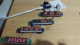 Chaining MAX7219 modules with Annex Wifi RDS.