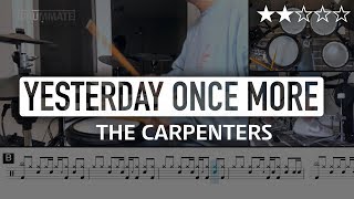 Video thumbnail of "[Lv.04] Yesterday Once More - The Carpenters | (★★☆☆☆) Pop Drum Cover"