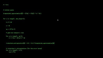 Implementing Romberg