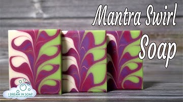 Cold process soap making Mantra swirl soap, You can make this soap #7, Soap Challenge club.