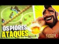 DESAFIO "TENTE NÃO CHORAR" COM ESSAS LENDAS ATACANDO NO CLASH OF CLANS!