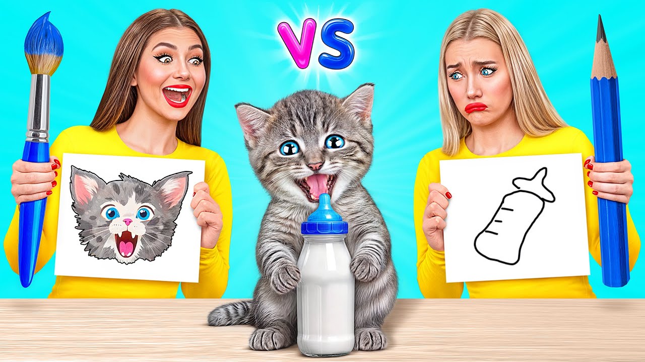 Who Draws it Better Take The Prize | Drawing Hacks by Trend DO ...