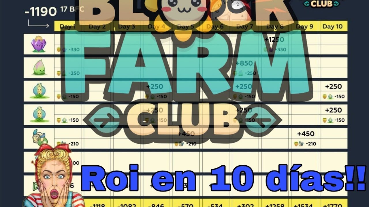 Block Farm Club el mejor juego NFT del momento | ROI en 10 dias