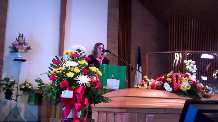 Sandy Richter's Reading at Donald Richter's Funeral