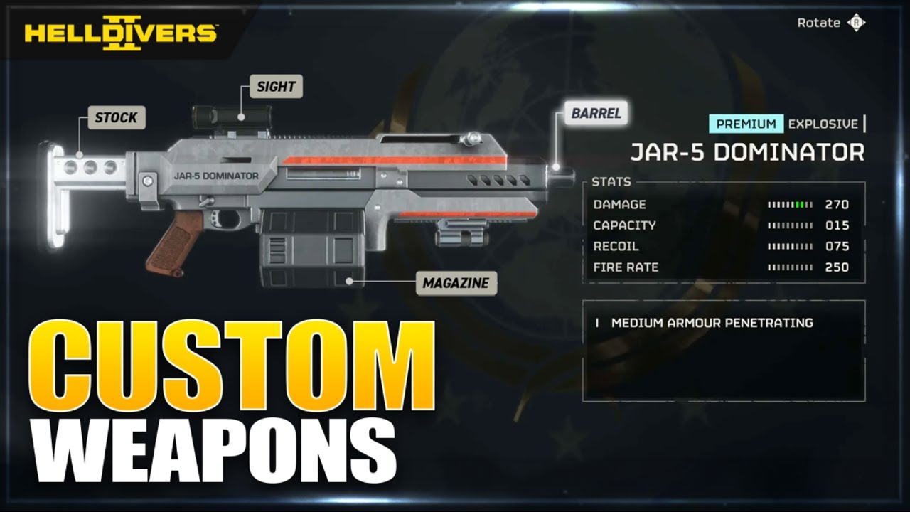 Helldivers 2 New Weapon Lab Customization With Update - YouTube